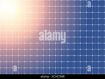 Fond de panneau solaire. Illustration vectorielle de texture de panneau solaire. Illustration de Vecteur