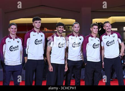 Venise, Italie. 01 Sep, 2025. Soirée 6, tapis rouge du film “Portobello” sur la photo : Venezia FC team crédit : Independent photo Agency/Alamy Live News Banque D'Images