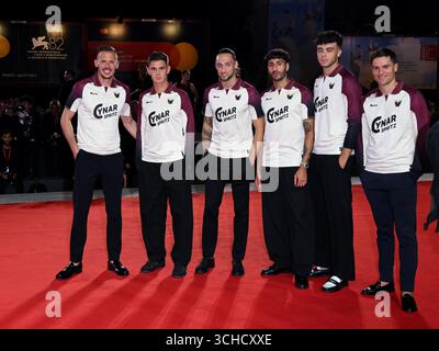 Venise, Italie. 01 Sep, 2025. Soirée 6 - tapis rouge pour le film Portobello photo : équipe Venezia FC crédit : Agence photo indépendante/Alamy Live News Banque D'Images