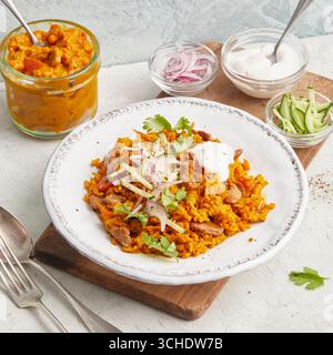 Curry de riz seitan Banque D'Images