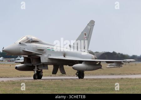 Typhon du 12e escadron à la RAF Coningsby Banque D'Images