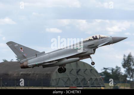 Typhon du 12e escadron à la RAF Coningsby Banque D'Images