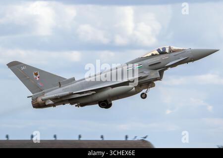 Typhon du 12e escadron à la RAF Coningsby Banque D'Images
