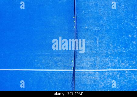 Un arrière-plan abstrait d'un court de tennis d'une perspective aérienne Un design moderne Banque D'Images
