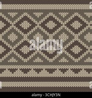 Illustration vectorielle du textile malaisien, Tiang Seri Songket. Motif tricoté traditionnel malais Illustration de Vecteur