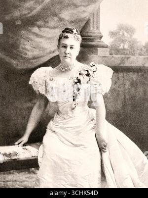 Jennie Hobart, née Tuttle - deuxième dame des États-Unis d'Amérique 1897 - 1899 Banque D'Images