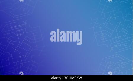 Design abstrait moderne dans les tons de bleu et de violet mettant en valeur des motifs géométriques complexes et des textures Banque D'Images