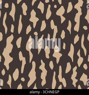 Imprimé léopard abstrait, motif à pois animal minimaliste sans couture Illustration de Vecteur