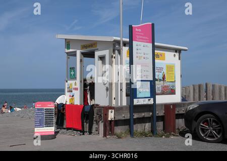 Poste de sauveteur de Borth Banque D'Images