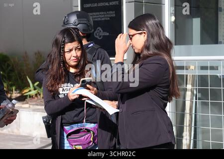 AUDIENCE DE VILLAVICENCIO 02 septembre 2025 Amanda et Tamia Villavicencio ont assisté à l'audience de mise en accusation dans l'affaire Villavicencio au complexe judiciaire QUITO PICHINCHA ECUADOR CLJ AUDIENCIACASOVILLAVICENCIO 1b7d21af72359ec01bb79802d5582528 Copyright : xHENRYxLAPOx Banque D'Images