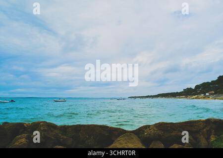Plage et ambiance sur le bassin d'Arcachon Banque D'Images