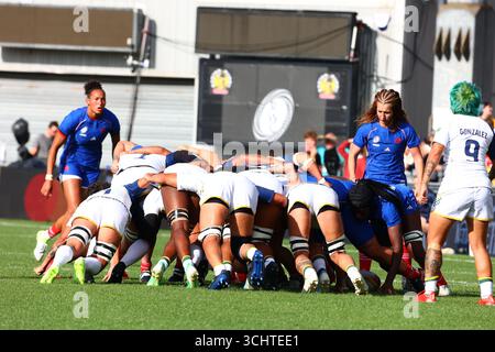 Exeter, Devon, Royaume-Uni. 31 août 2025. Coupe du monde de rugby pour femme Pool d : France v Brésil à Sandy Park, Exeter. Photo : Scrum. Crédit : Nidpor/Alamy Live News Banque D'Images