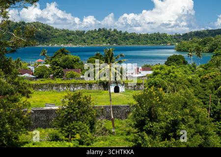 Fort Nassau de l'époque coloniale néerlandaise à Banda Neira Banque D'Images