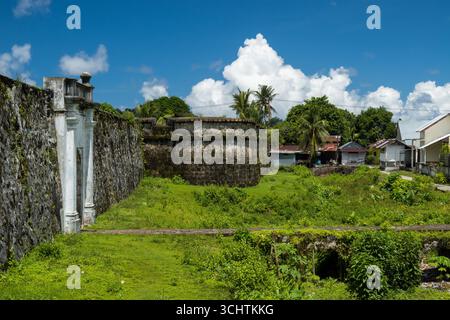 Fort Nassau de l'époque coloniale néerlandaise à Banda Neira Banque D'Images