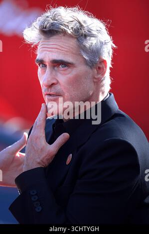 Venise, Italie. 03 septembre 2025. Joaquin Phoenix assiste au tapis rouge 'la voix de Hind Rajab' lors du 82ème Festival International du film de Venise à Venise, Italie, le mercredi 03 septembre 2025 à Venise, Italie. Photo de Rocco Spaziani/UPI crédit : UPI/Alamy Live News Banque D'Images