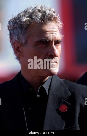 Venise, Italie. 03 septembre 2025. Joaquin Phoenix assiste au tapis rouge 'la voix de Hind Rajab' lors du 82ème Festival International du film de Venise à Venise, Italie, le mercredi 03 septembre 2025 à Venise, Italie. Photo de Rocco Spaziani/UPI crédit : UPI/Alamy Live News Banque D'Images