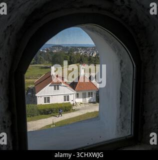 Kristiansten Festning, forteresse, Trondheim, commandants de restaurant, Trondelag, Norvège, Scandinavie, Europe, voyage d'aventure, monument, Kristiansten F. Banque D'Images