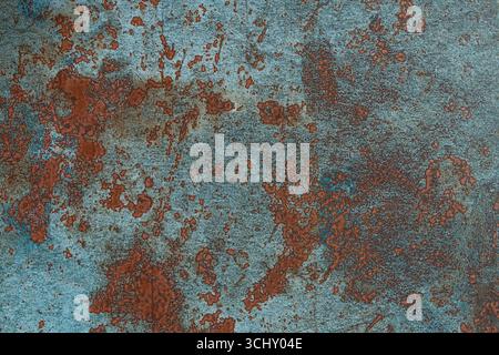 Vieux motif en acier rouillé. Texture métallique rouillée grunge, rouille et fond de feuille métallique oxydée. Vieux panneau de fer métallique. Banque D'Images