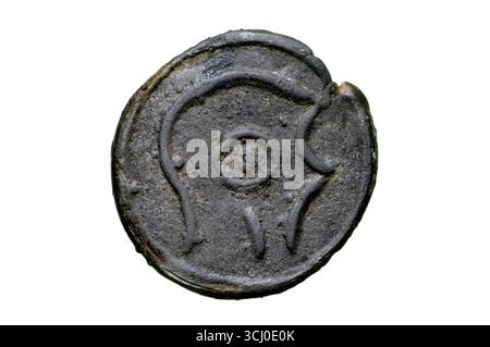 Pièce de l'âge du fer britannique de la tribu Cantii Banque D'Images