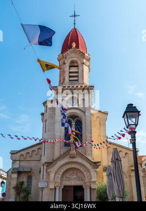 L'église de Palavas-les-Flots, Hérault, France Banque D'Images