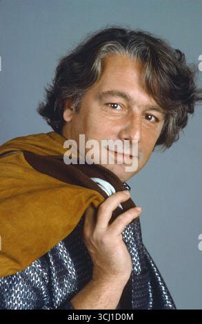 Portrait de l'acteur français Jean-Pierre Bisson, vers 1985. Banque D'Images