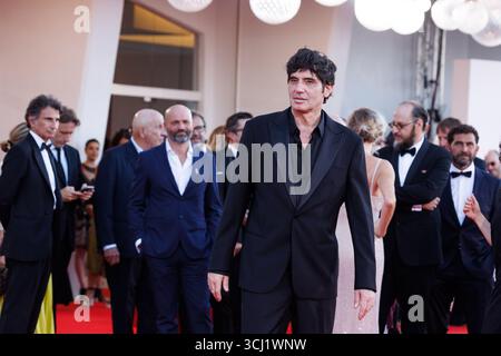 Pietro Marcello assiste au tapis rouge 'Duse' lors du 82ème Festival International du film de Venise le 03 septembre 2025 à Venise, Italie. Banque D'Images