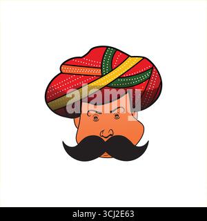 Rajasthani hommes indien Rajasthani Marwadi caractère png , Rajasthan Etat indien Illustration de Vecteur