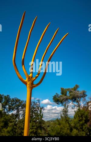 SCULPTURE JOAN MIRO (1893-1983) FONDATION MAEGHT (1964) SAINT-PAUL-DE-VENCE RIVIERA FRANCE Banque D'Images