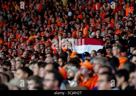 Rotterdam, pays-Bas. 04th Sep, 2025. Rotterdam - lors de la ronde européenne des qualifications Journée 5 2025/2026. Le match se déroule entre les pays-Bas et la Pologne au Stadion Feijenoord de Kuip le 4 septembre 2025 à Rotterdam, aux pays-Bas. Crédit : Box to Box Pictures/Alamy Live News Banque D'Images