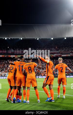 Rotterdam, pays-Bas. 04th Sep, 2025. Rotterdam - lors de la ronde européenne des qualifications Journée 5 2025/2026. Le match se déroule entre les pays-Bas et la Pologne au Stadion Feijenoord de Kuip le 4 septembre 2025 à Rotterdam, aux pays-Bas. Crédit : Box to Box Pictures/Alamy Live News Banque D'Images