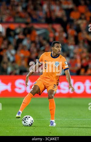 Rotterdam, pays-Bas. 04th Sep, 2025. ROTTERDAM, 04-09-2025, Stadium de Kuip, saison 2025/2026, qualification pour la Coupe du monde de la FIFA entre les pays-Bas et la Pologne. Joueur néerlandais Ryan Gravenberch crédit : Pro Shots/Alamy Live News Banque D'Images