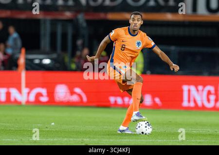 Rotterdam, pays-Bas. 04th Sep, 2025. ROTTERDAM, 04-09-2025, Stadium de Kuip, saison 2025/2026, qualification pour la Coupe du monde de la FIFA entre les pays-Bas et la Pologne. Joueur néerlandais Ryan Gravenberch crédit : Pro Shots/Alamy Live News Banque D'Images