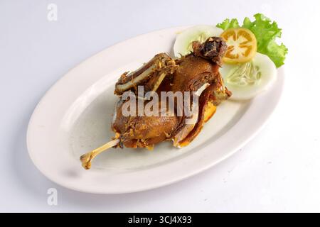 canard frit Banque D'Images