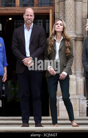 Londres. ROYAUME-UNI. 04 sept. 2025. Catherine, princesse de Galles et Guillaume, prince de Galles visitent le Musée d'histoire naturelle de South Kensington, Londres. Crédit : Dinendra Haria/Alamy Live News Banque D'Images