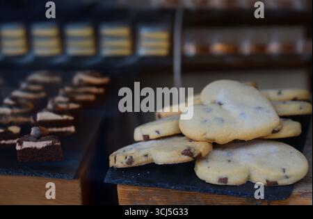 Cookies aux pépites de chocolat Banque D'Images