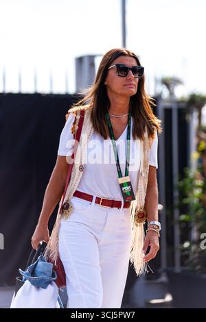 Monza, Italie. 05th Sep, 2025. La maman de Kimi Antonelli Veronica Antonelli vue dans le paddock du Grand Prix d'Italie de formule 1 2025. Crédit : SOPA images Limited/Alamy Live News Banque D'Images