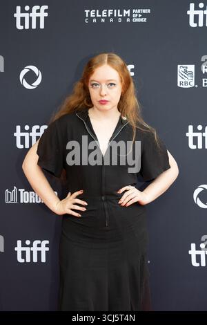 Toronto, Canada. 04th Sep, 2025. Ruby McCollister assiste au tapis rouge pour la première de Maddie's secret lors du Festival international du film de Toronto 2025 au Roy Thomson Hall de Toronto, Canada, le 4 septembre 2025. (Photo de Leonardo Ramirez/Eyepix Group/NurPhoto) crédit : NurPhoto SRL/Alamy Live News Banque D'Images