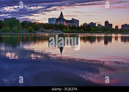 L'hôtel Delta Bessborough est un hôtel de dix étages situé dans le centre-ville de Saskatoon, Saskatchewan, Canada. L'hôtel est un point de repère historique de Saskatoon Banque D'Images