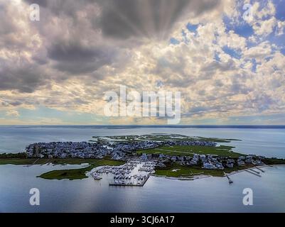 High Bar Harbor Yacht Club Banque D'Images