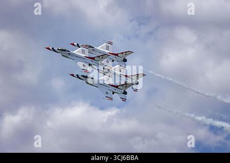 Formation des Thunderbirds de l'USAF -formation des Thunderbirds Banque D'Images