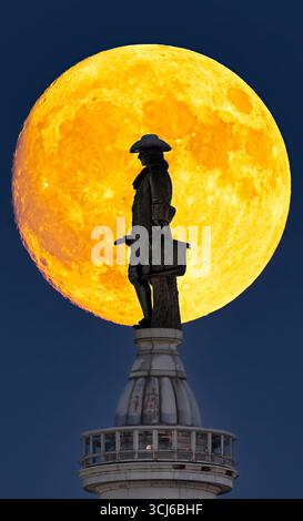 La lune de William Penn Banque D'Images