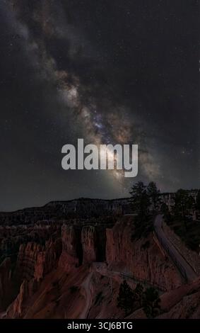La voie lactée de Bryce Canyon Banque D'Images