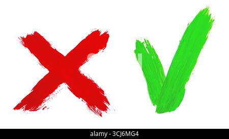 Coche verte et rouge dessinée à la main isolée sur fond blanc Banque D'Images