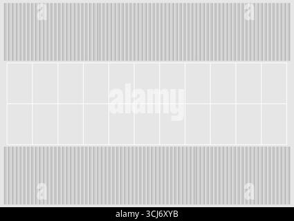 Aires de stationnement vides ou places de parking depuis la vue aérienne. Illustration vectorielle. Illustration de Vecteur