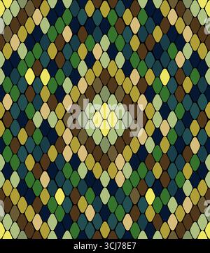 Motif abstrait sans couture ressemblant à des écailles de serpent Illustration de Vecteur