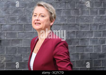 Londres, Royaume-Uni. 05th Sep, 2025. Yvette Cooper, nouvellement nommée ministre des Affaires étrangères, ancienne ministre de l'intérieur, entre au 10 Downing Street pendant le remaniement du Cabinet. Crédit : Imageplotter/Alamy Live News Banque D'Images