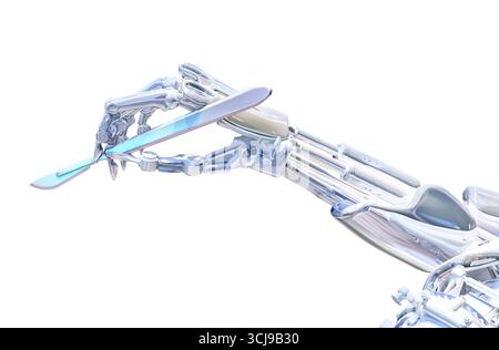 Robot chirurgien, illustration conceptuelle. Banque D'Images