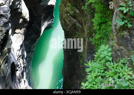 La belle gorge Viamala en Suisse, Europe. Banque D'Images