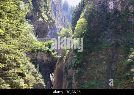 La belle gorge Viamala en Suisse, Europe. Banque D'Images