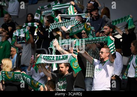 Stockholm, Suède. 06 septembre 2025. STOCKHOLM, SUÈDE 20250906Heel de Hammarby lors du match de football suédois féminin de samedi entre Hammarby IF et Malmö FF à la 3Arena. Photo : Henrik Montgomery/TT/Code 10060 crédit : TT News Agency/Alamy Live News Banque D'Images